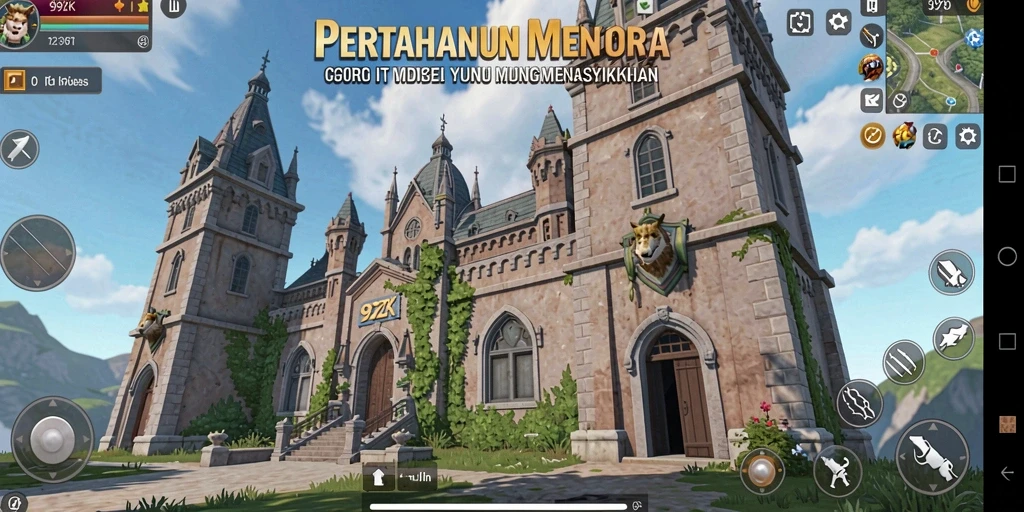 Tampilan menakjubkan dari gameplay Tower Defense 99ZK.