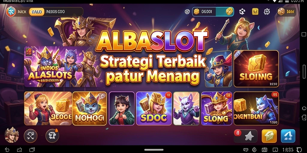 Tampilan gameplay mendebarkan dan strategi yang menantang di ALBASLOT.