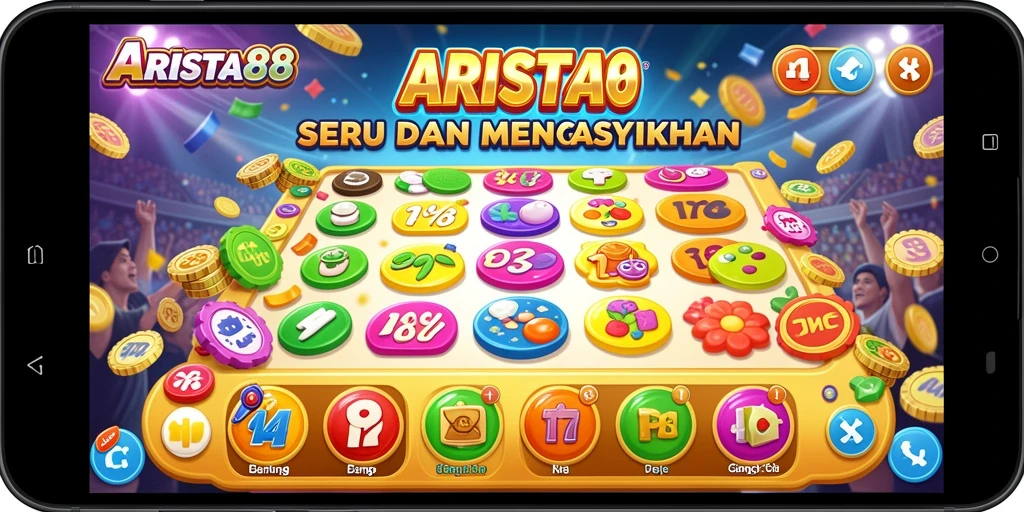 Tampilan gameplay seru dari permainan Bingo ARISTA88.