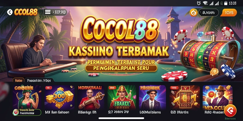 Screenshot gameplay COCOL88 yang menunjukkan keseruan bermain Kasino.