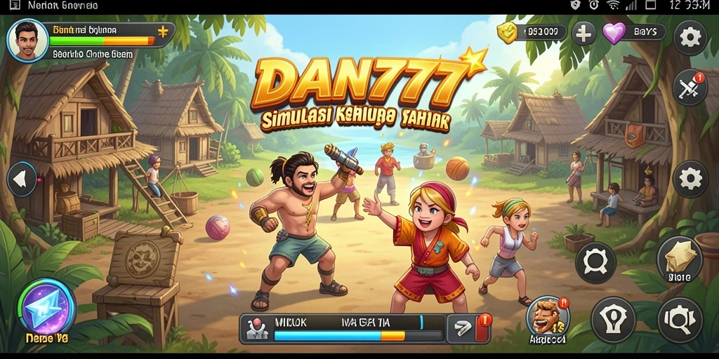 Tampilan gameplay <strong>DAN777</strong> yang memukau dalam simulasi kehidupan.