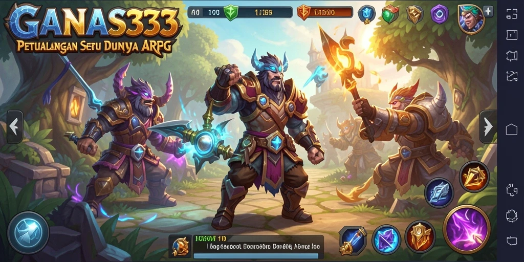 Tampilan gameplay seru dan mendebarkan di GANAS33.