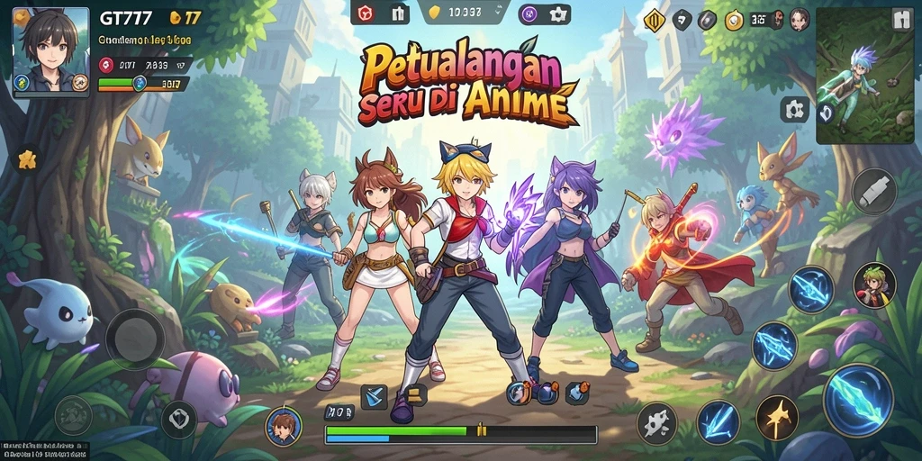 Tampilan menawan dari gameplay GT777 yang penuh aksi.