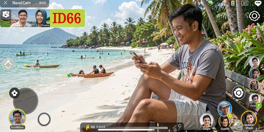Tampilan gameplay ID66 yang cerah dan mengasyikkan.