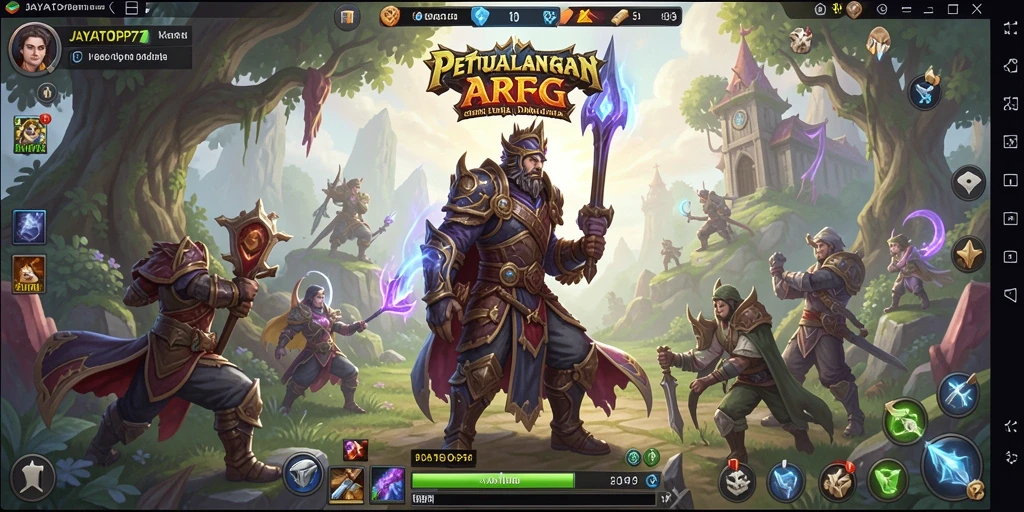 Tampilan menarik permainan JAYATOP77 dalam gameplay ARPG.
