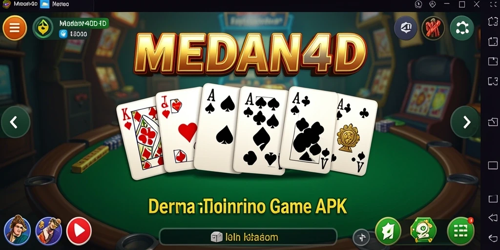 Screenshot gameplay MEDAN4D yang menampilkan keseruan permainan Domino.