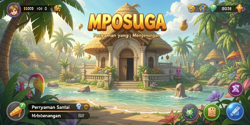 Screenshot MPOSURGA menampilkan gameplay yang seru dan penuh warna.