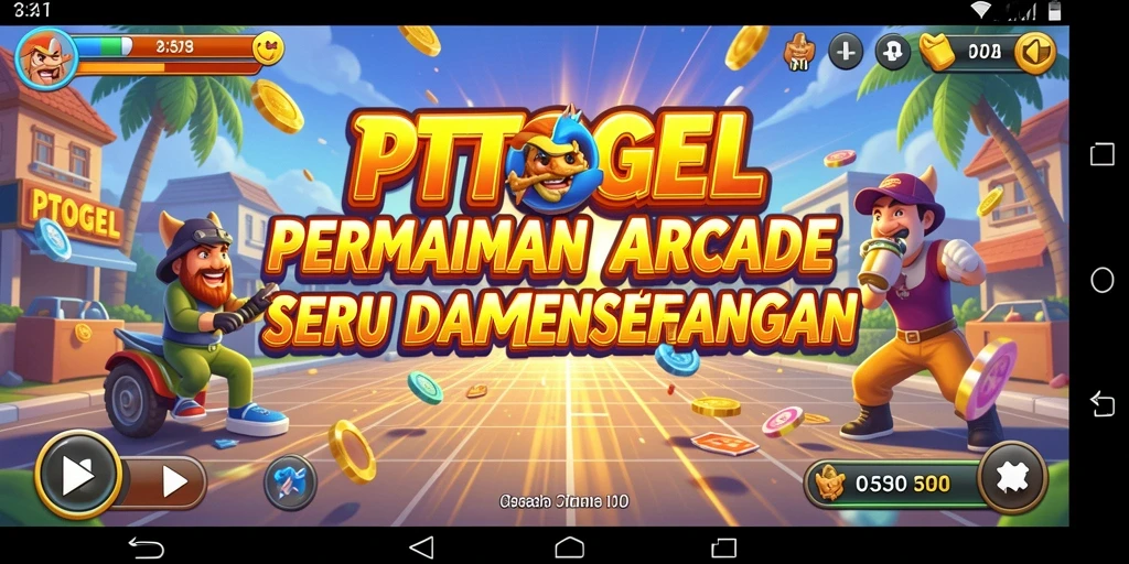 Tangkapan layar permainan PTTOGEL menampilkan aksi Arcade seru.