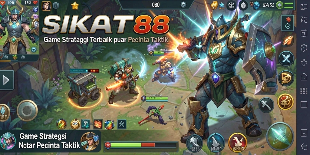 Tampilan gameplay SIKAT88 yang menantang dan strategis.