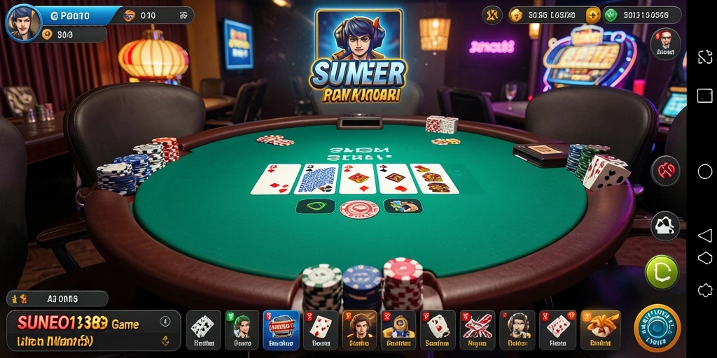 Tampilan menarik dari SUNEO138 saat bermain Poker.