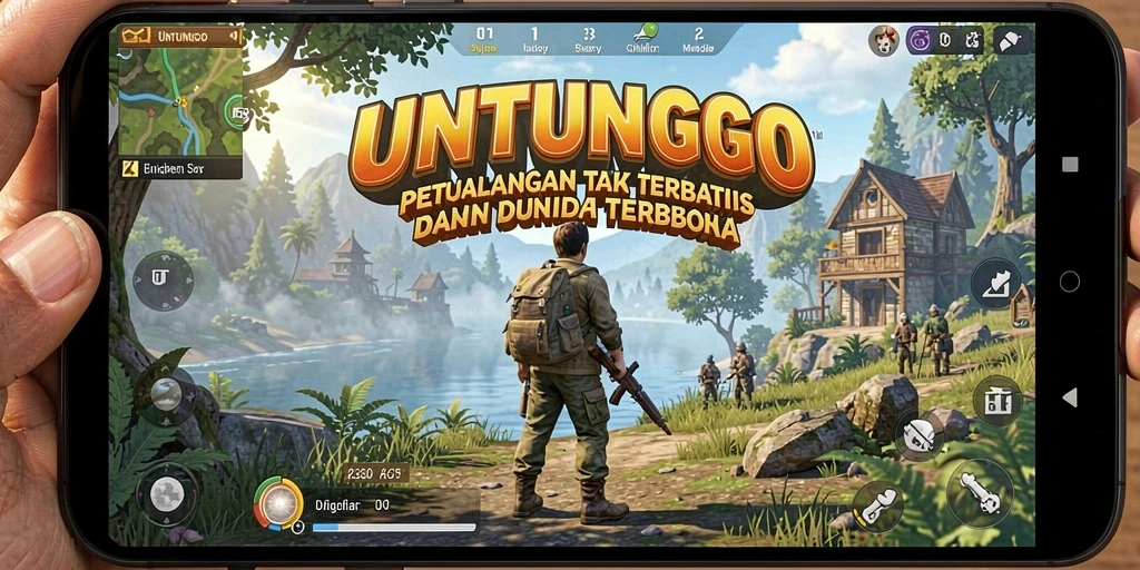 Gameplay Open World UNTUNGGO yang dinamis dan interaktif.