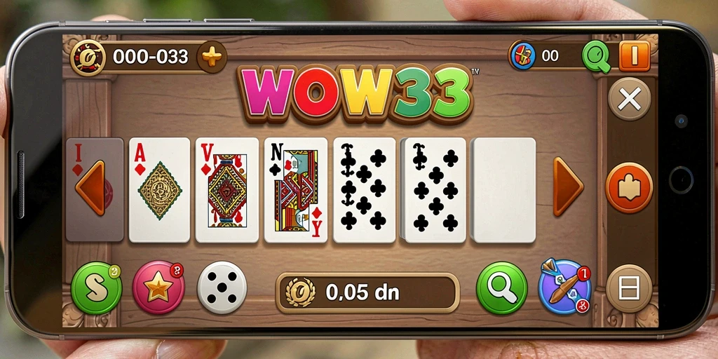 Gameplay seru WOW33 saat pemain bersaing di papan domino.