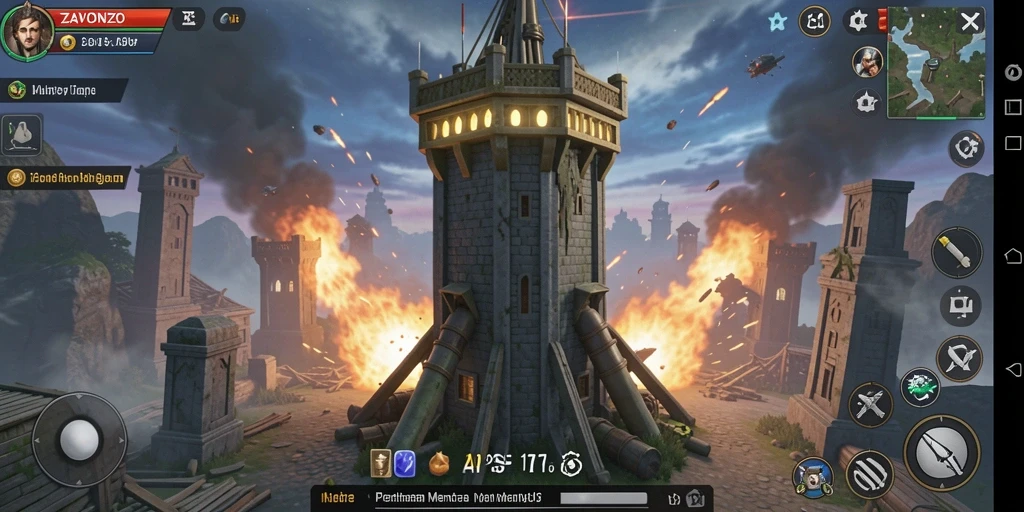 Gameplay seru dari ZAVONZO dalam pertahanan menara yang strategis.