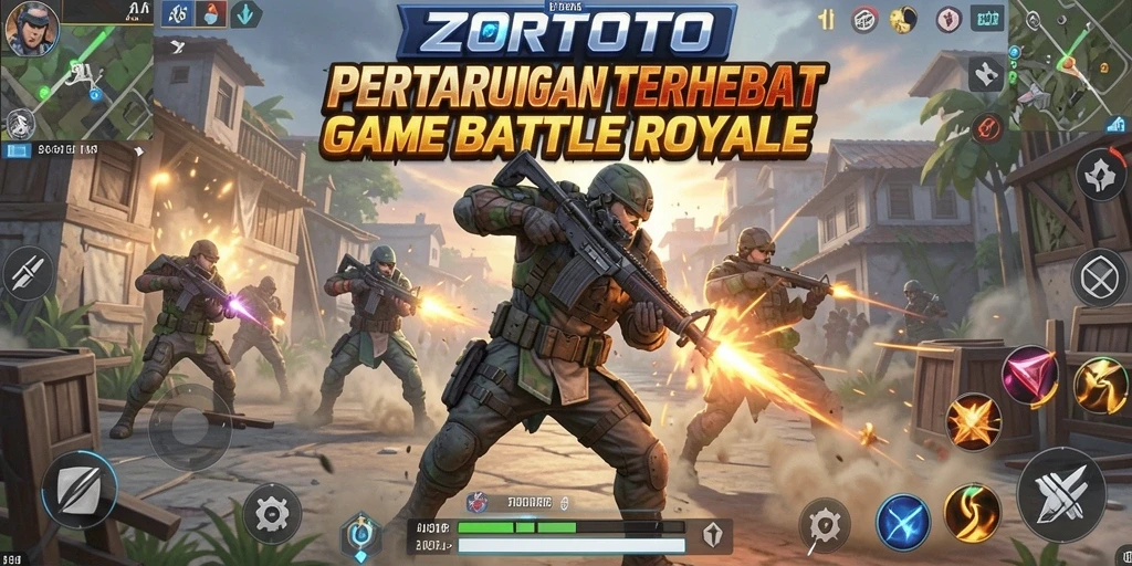 Tampilan gameplay <strong>ZORTOTO</strong> yang menegangkan saat pertempuran berlangsung.